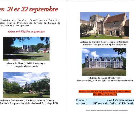 Journées européennes du patrimoine Manoir de la... Du 21 au 22 sept 2024