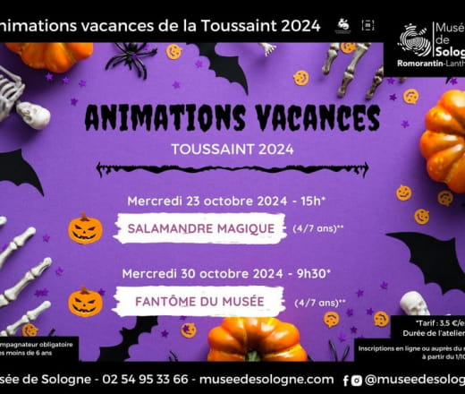 Atelier "Salamandre magique" au Musée de Sologne Du 1/10/2024 au 30/6/2025